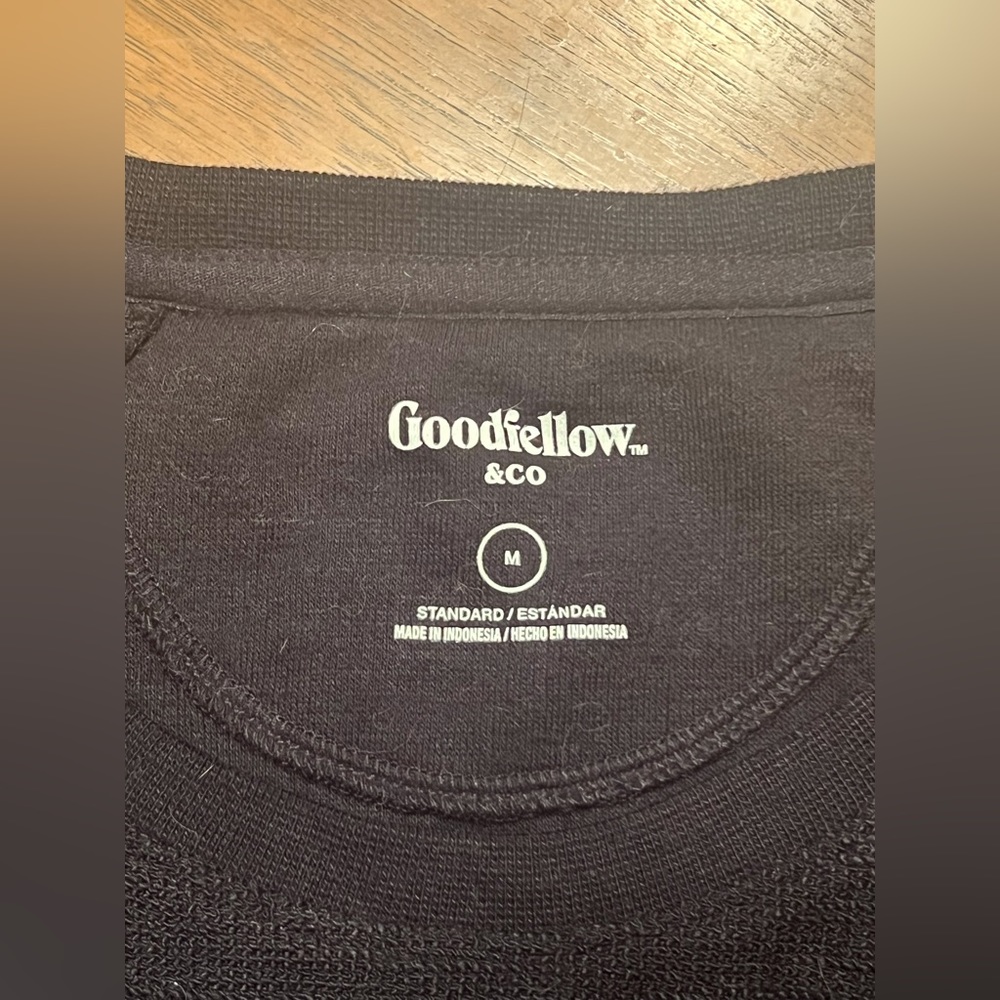 Goodfellow & Co: Henley Sweater: Black: Size Medium (M)